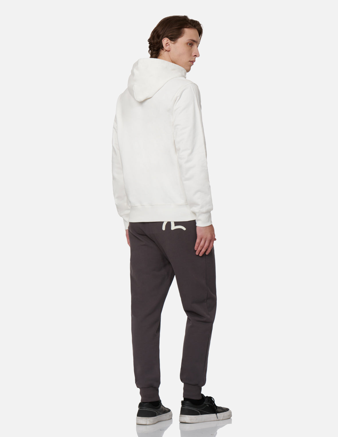 Seagull Print Hooded Sweatshirt