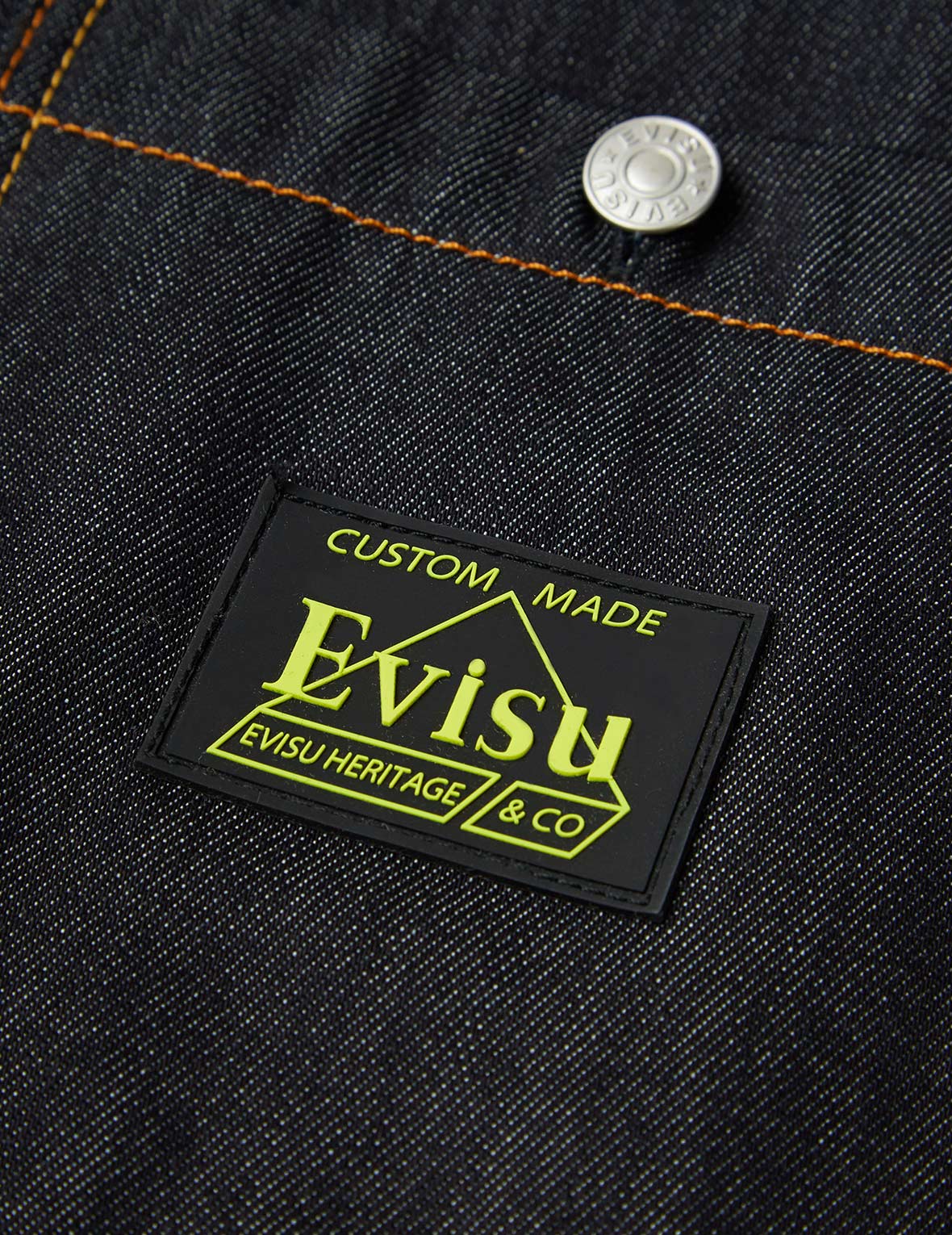 EVISU x Jean Michel Basquiat《無題》夾棉牛仔襯衫外套