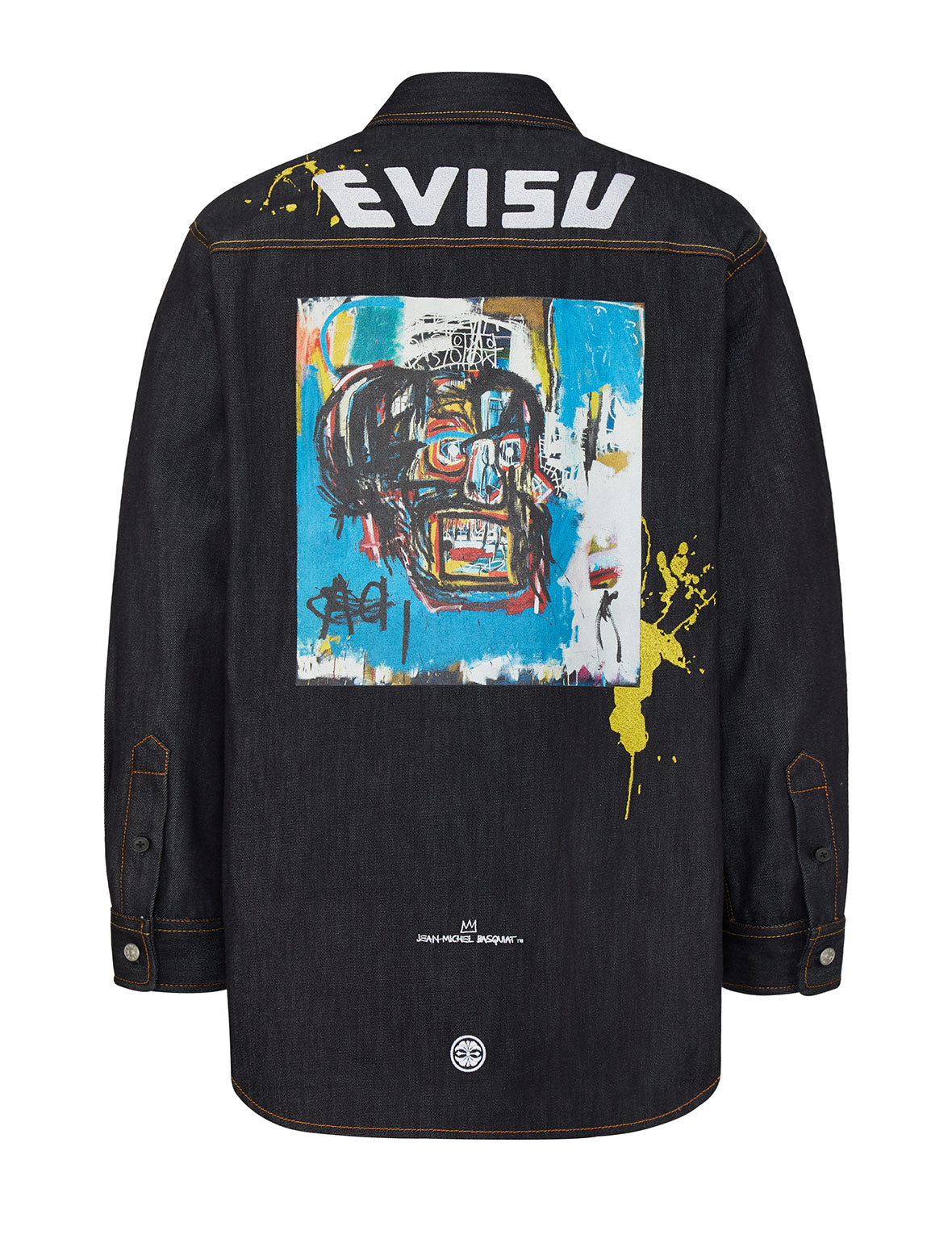 EVISU x Jean Michel Basquiat《無題》夾棉牛仔襯衫外套