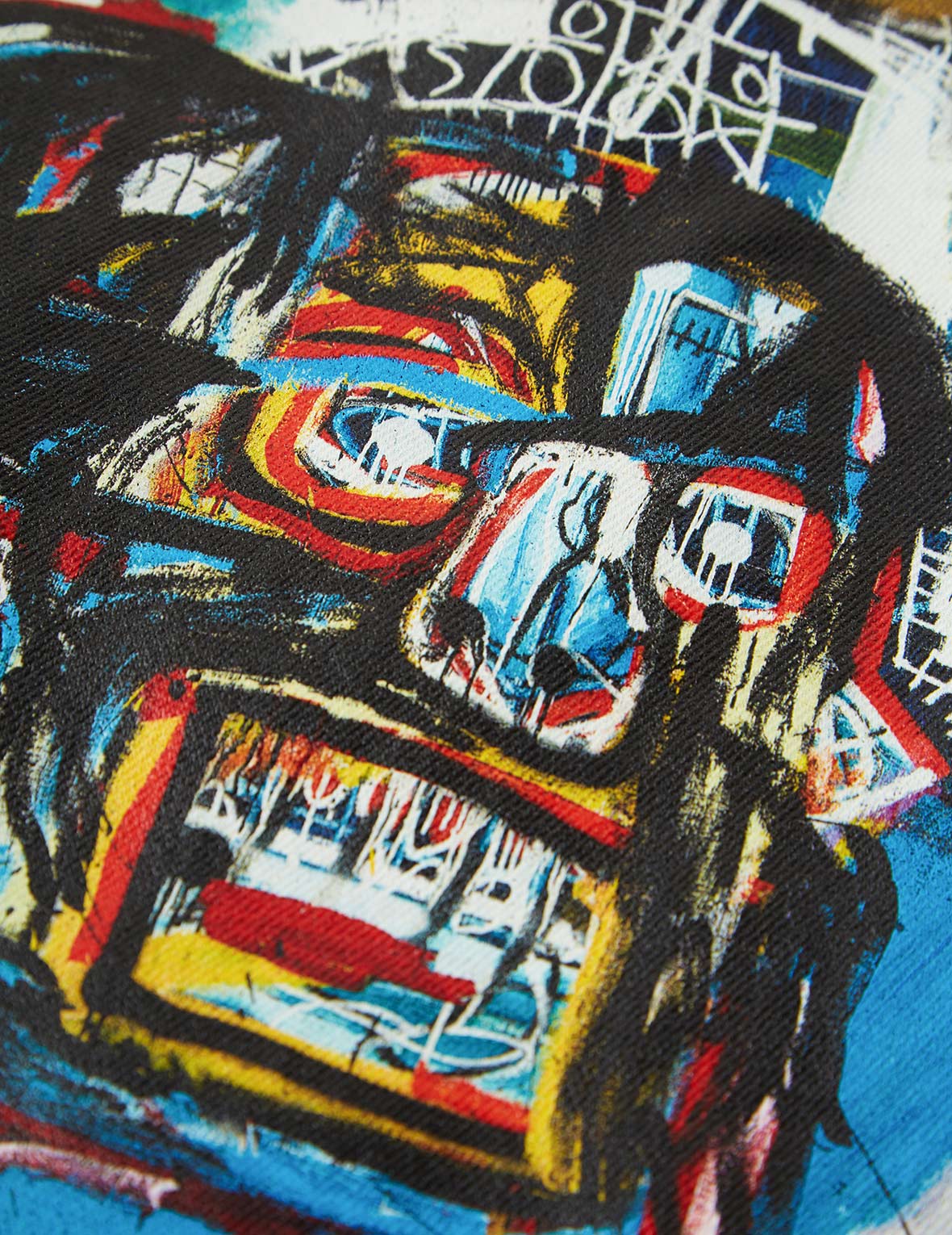 EVISU x Jean Michel Basquiat《無題》夾棉牛仔襯衫外套