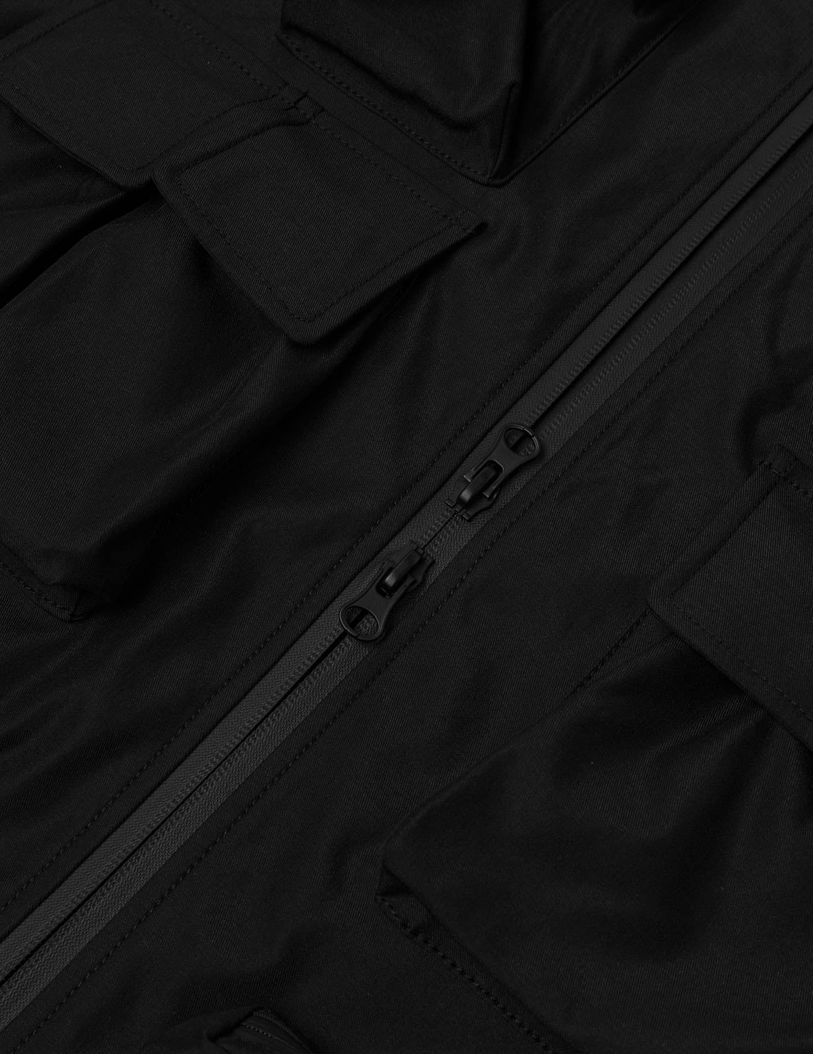 多口袋常規版型可拆卸連帽戶外外套