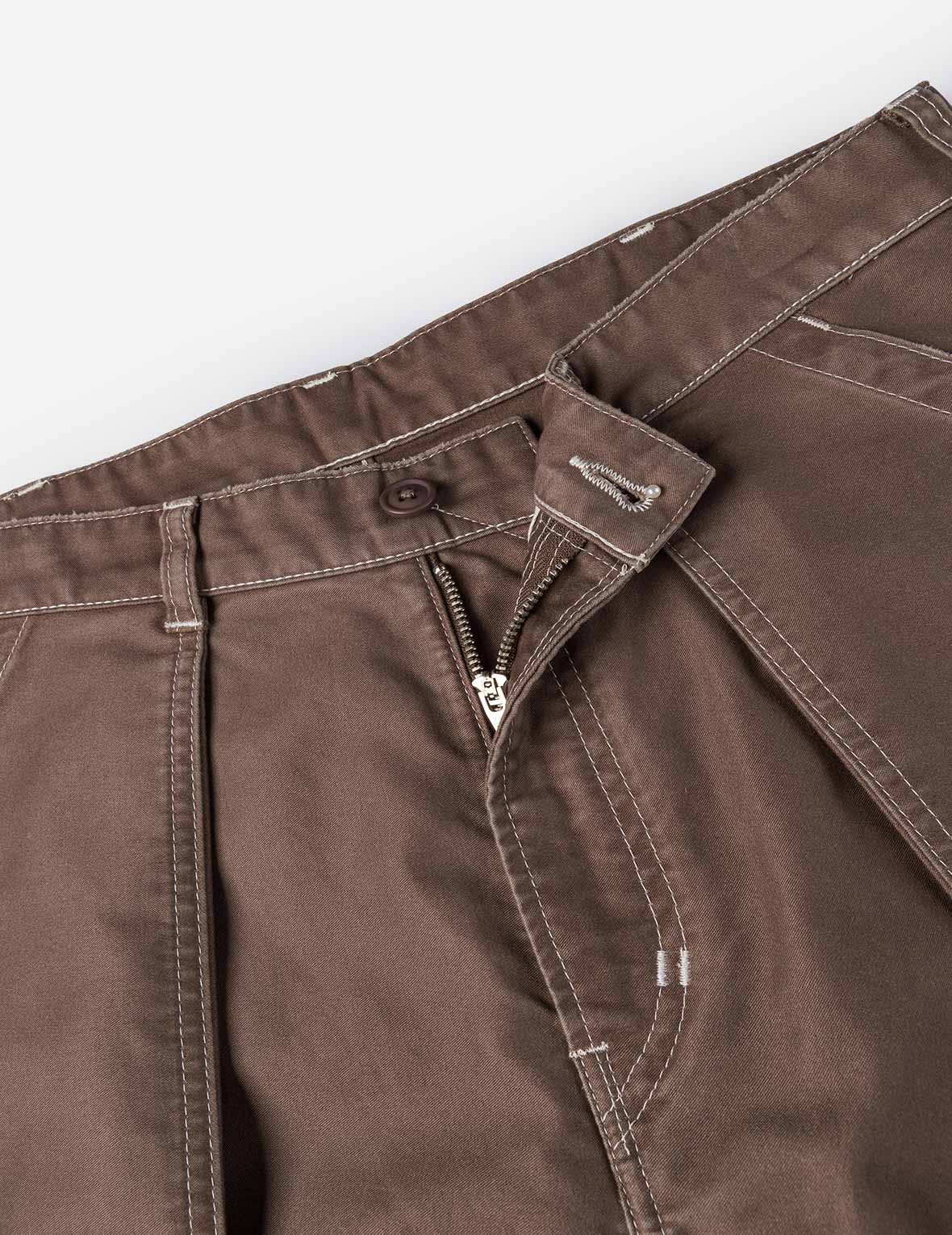 Hand-Painted Seagull Print Relax Fit Flight Pants