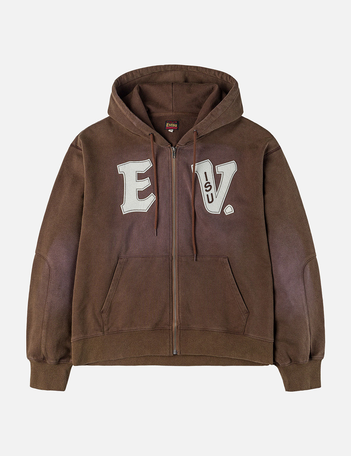 EV與海鷗布貼刺繡寬版休閒連帽外套