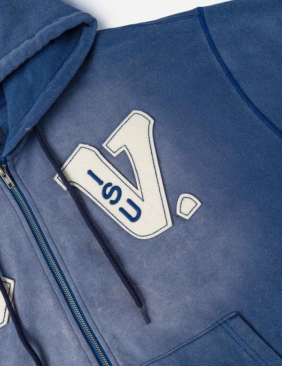 EV與海鷗布貼刺繡寬版休閒連帽外套