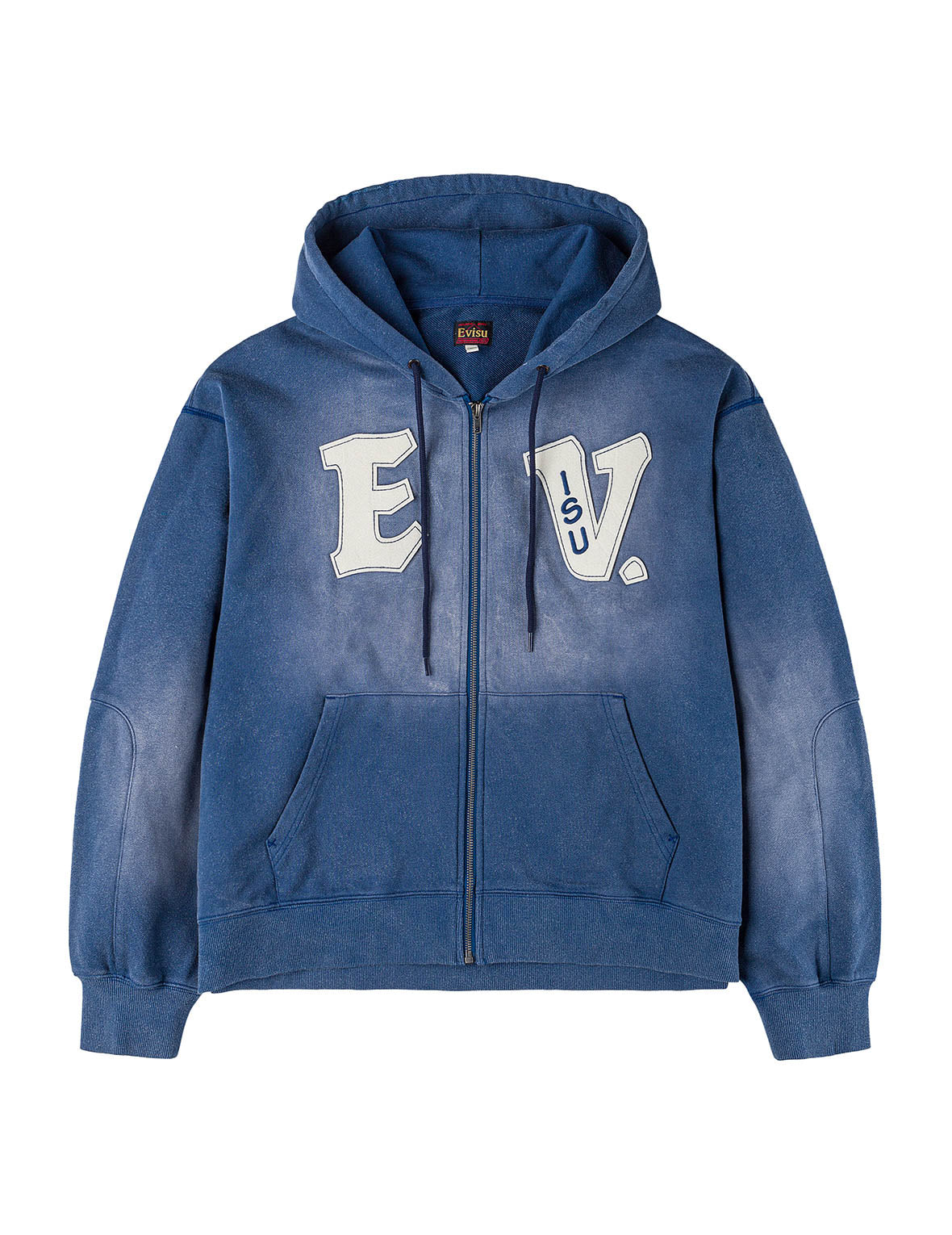 EV與海鷗布貼刺繡寬版休閒連帽外套
