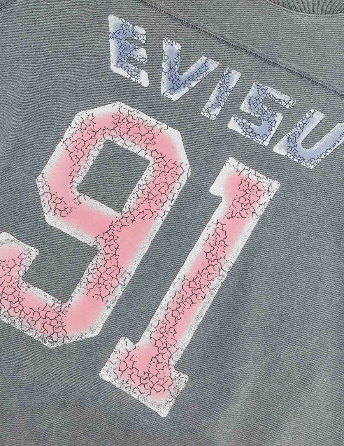 Logo and "91" Print Regular Fit Long-Sleeve T-shirt