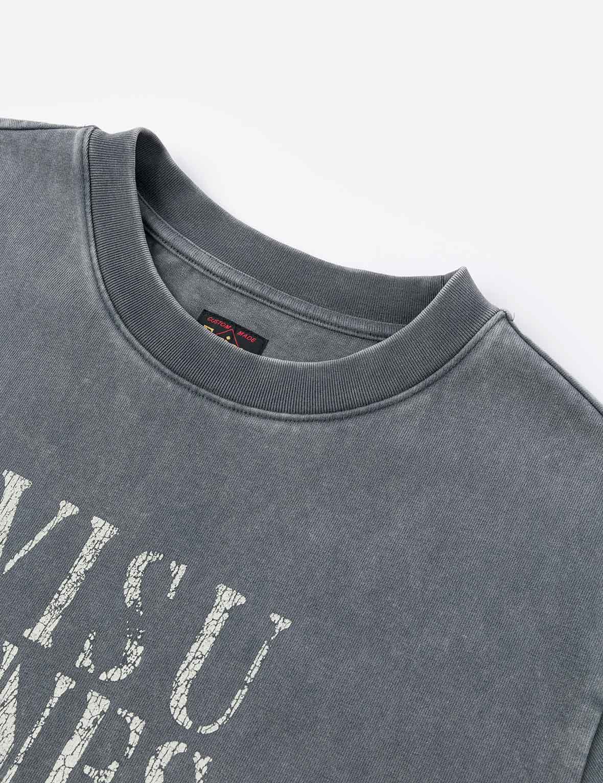 海鷗印花寬版休閒T恤