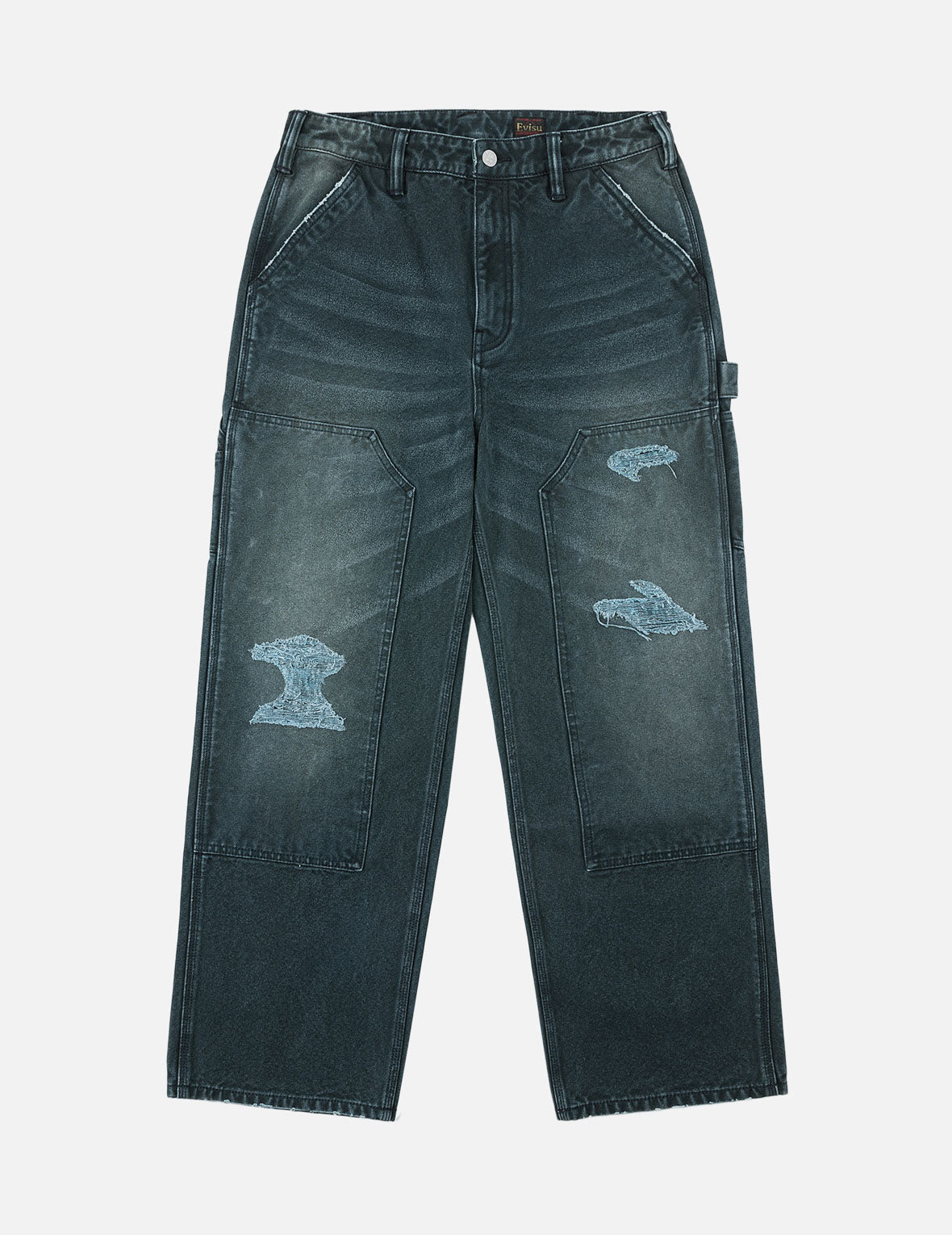 Distressed Double Knee Utility Pants