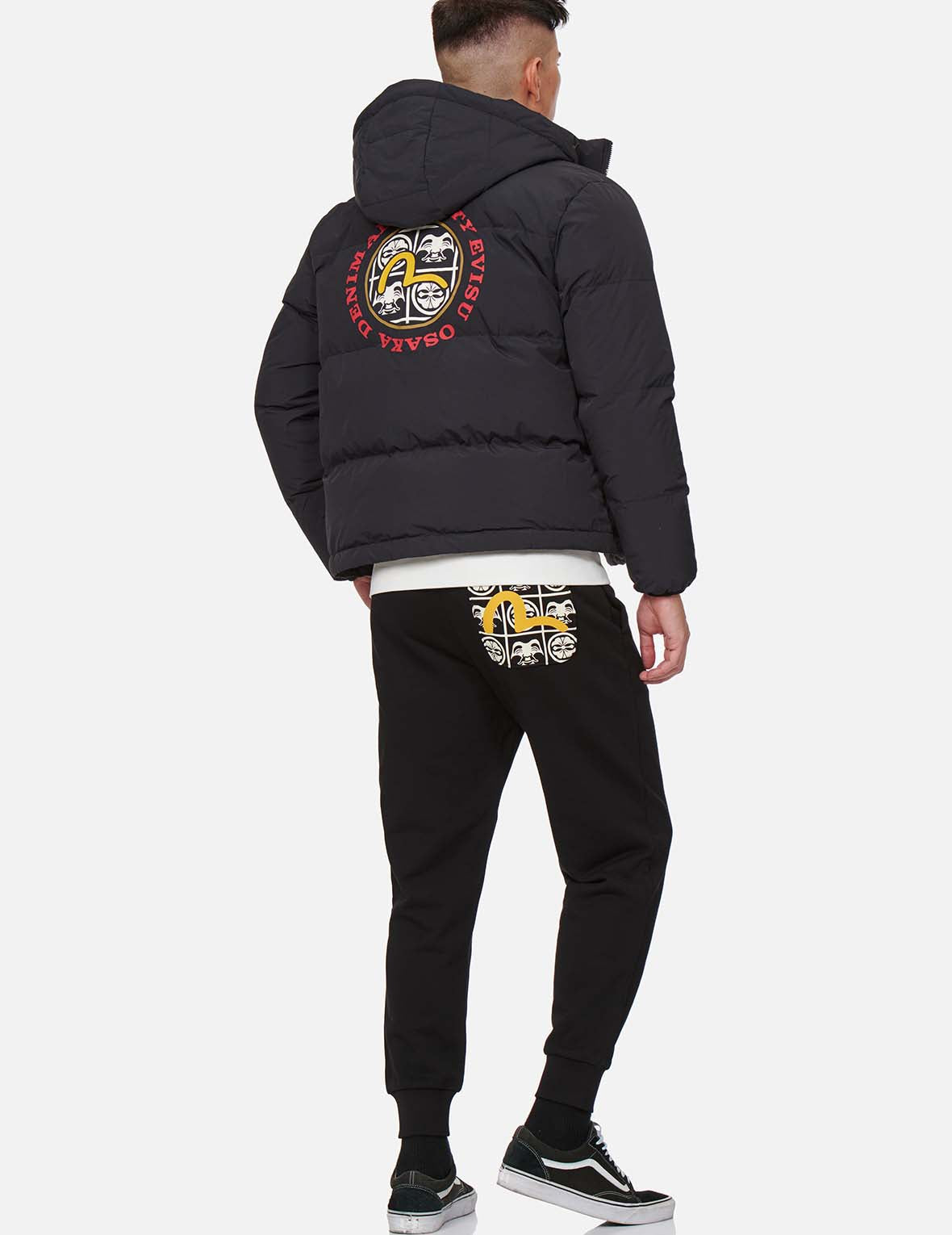 海鷗印花羽絨夾克