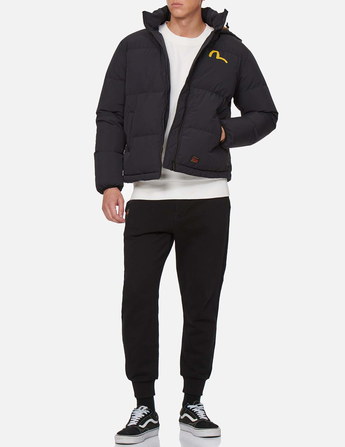 海鷗印花羽絨夾克