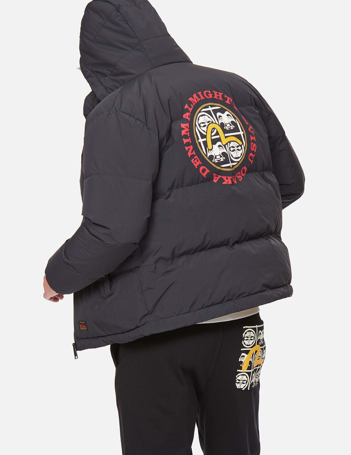 海鷗印花羽絨夾克