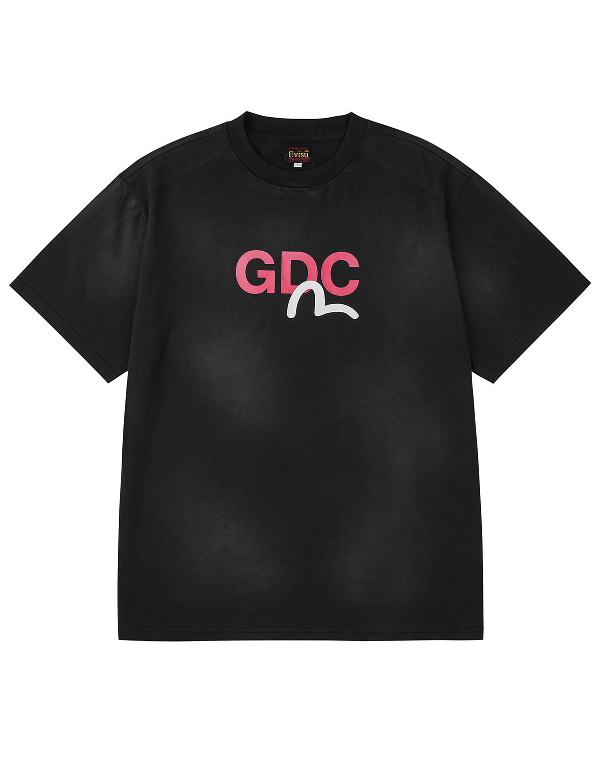 EVISU X GDC 髒洗寬版休閒T恤