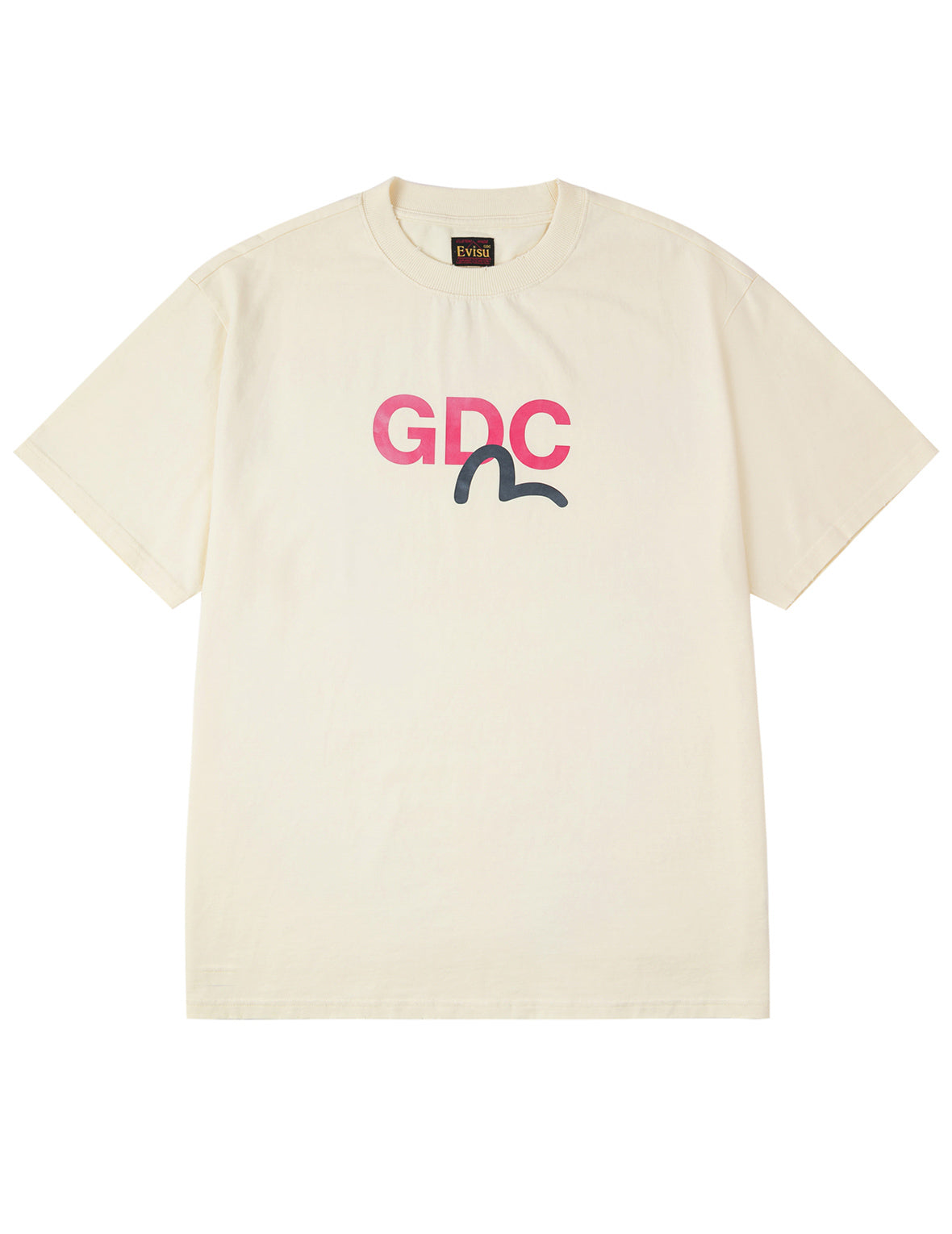 EVISU X GDC 髒洗寬版休閒T恤