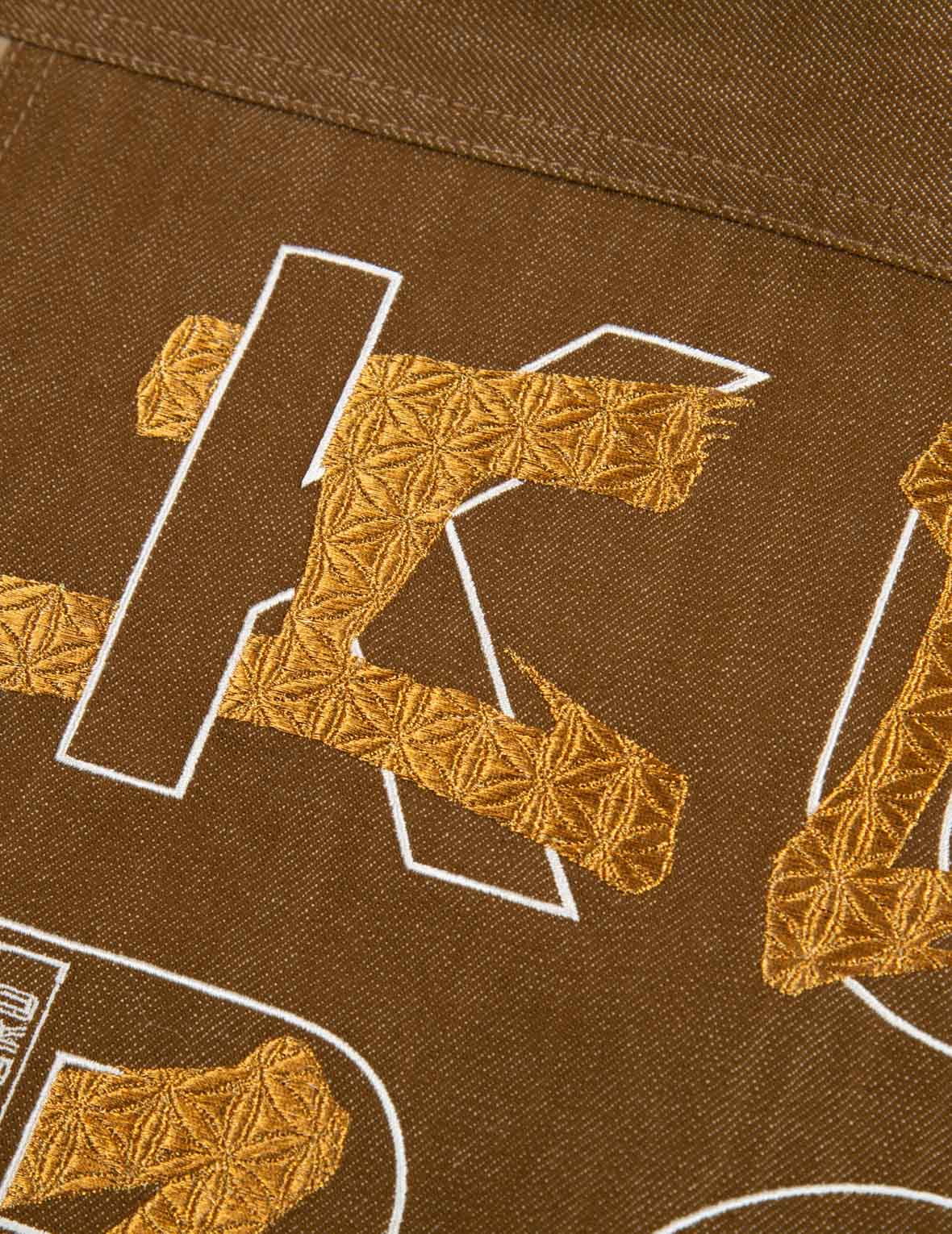 刺子繡Logo刺繡牛仔夾克