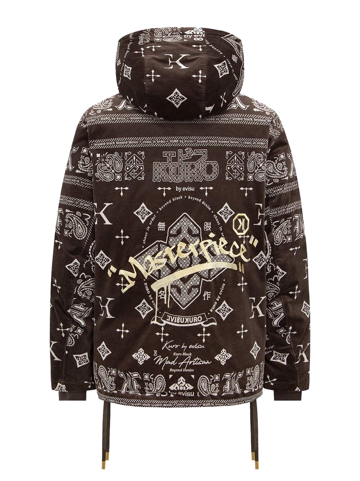 Monogram Paisley and Logo Print Down Jacket