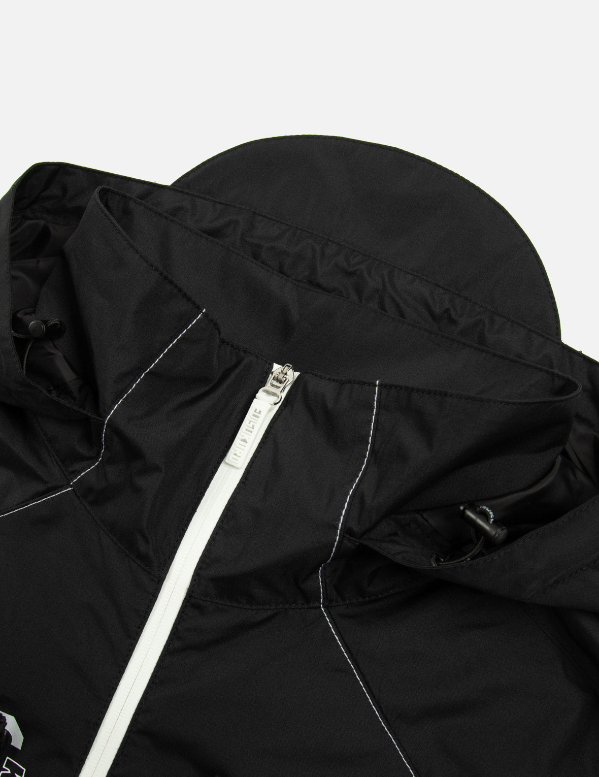 Seagull and Logo Print Slim Fit Windbreaker