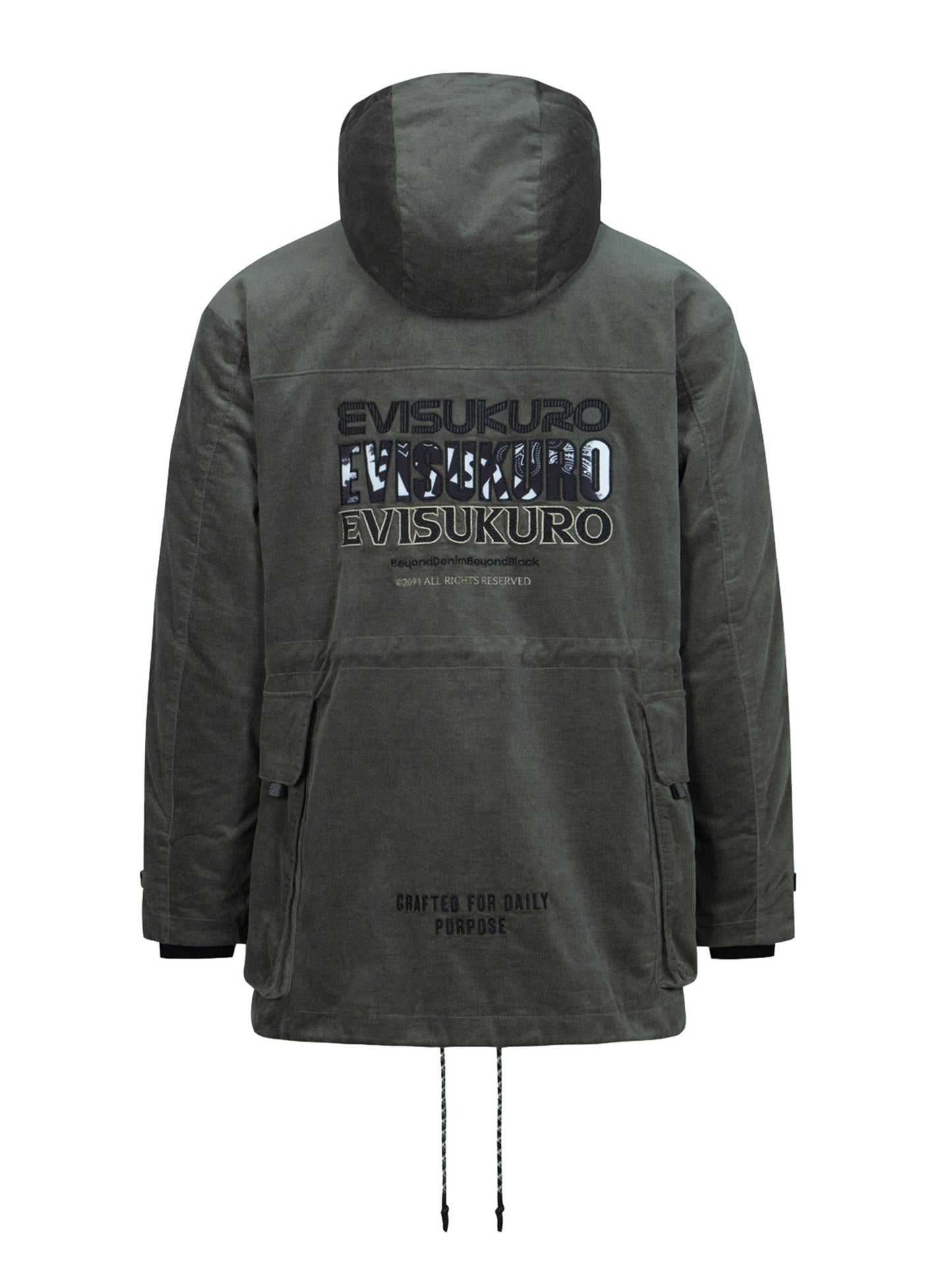 Logo Embroidery Relax Fit Padded Camping Parka