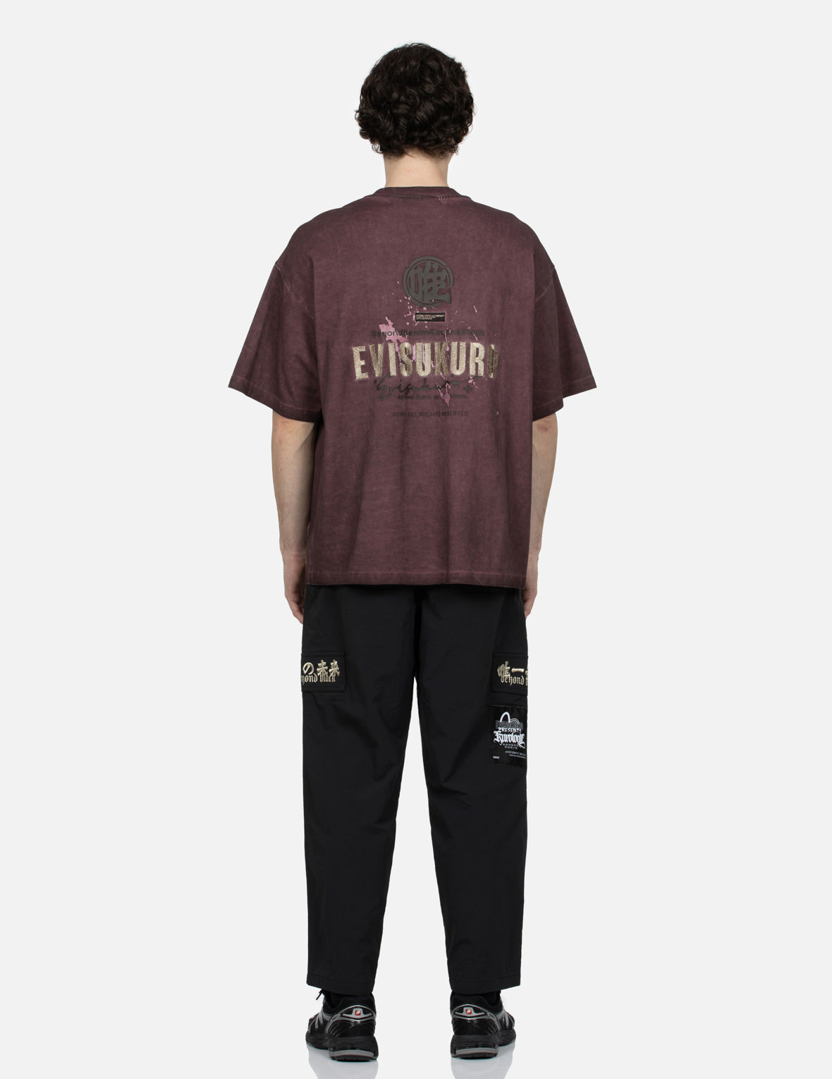 個性口號刺繡時尚版型工裝褲