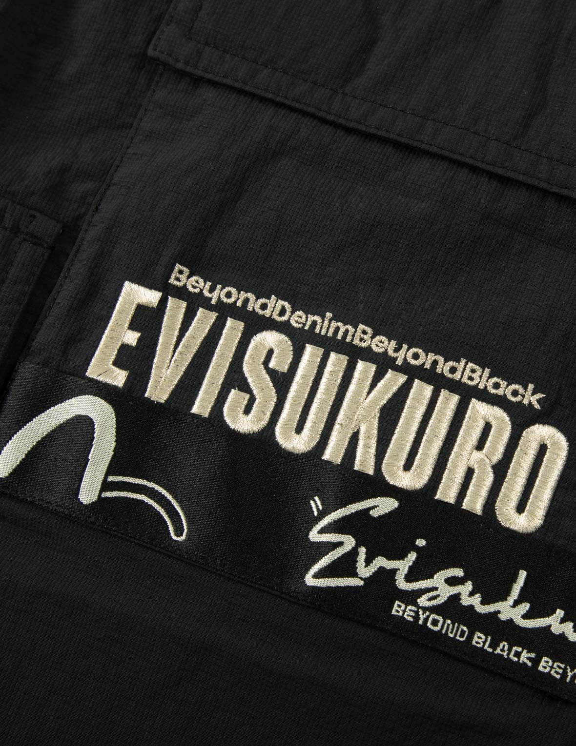 個性口號刺繡時尚版型工裝褲