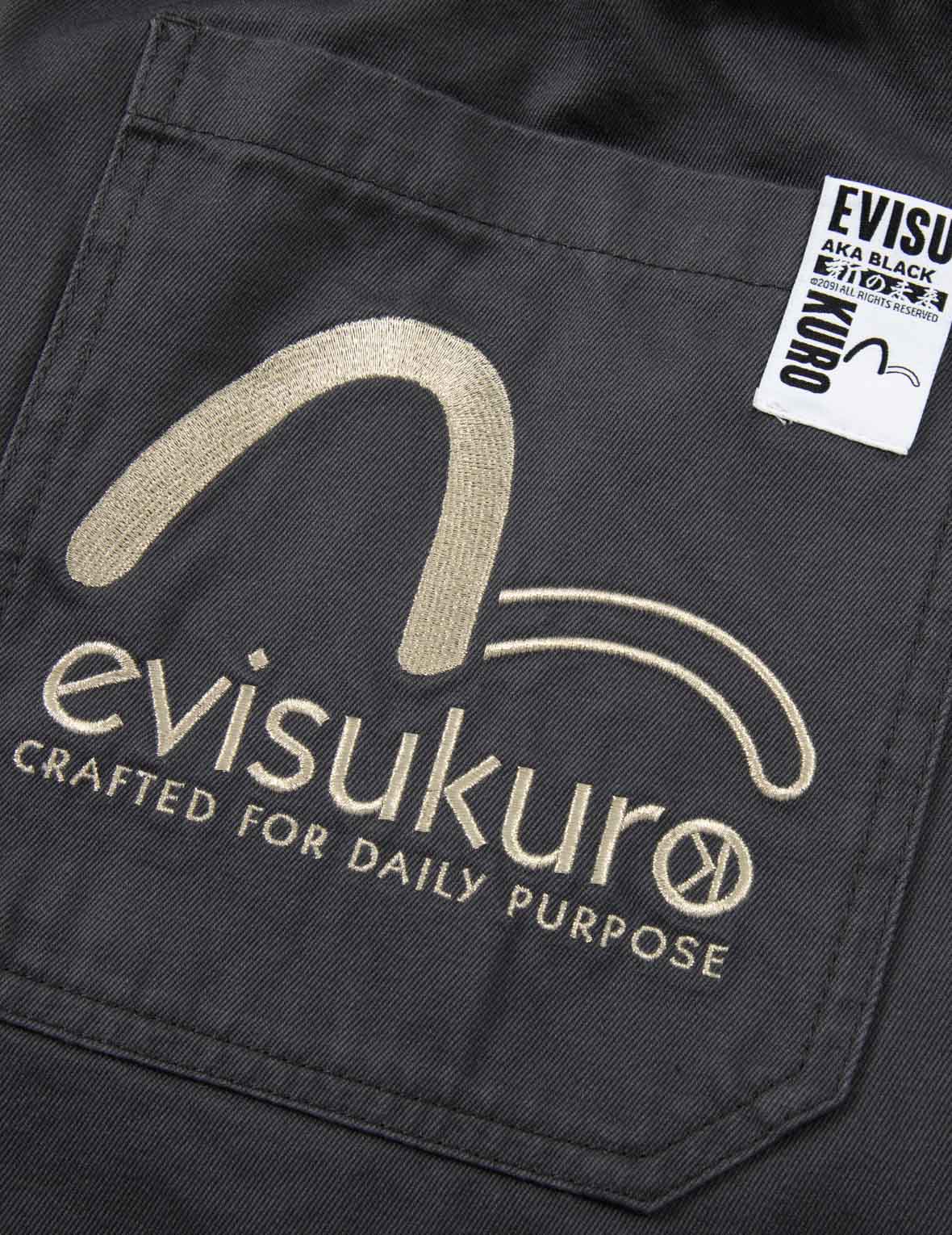 海鷗及logo刺繡口袋常規版型長褲