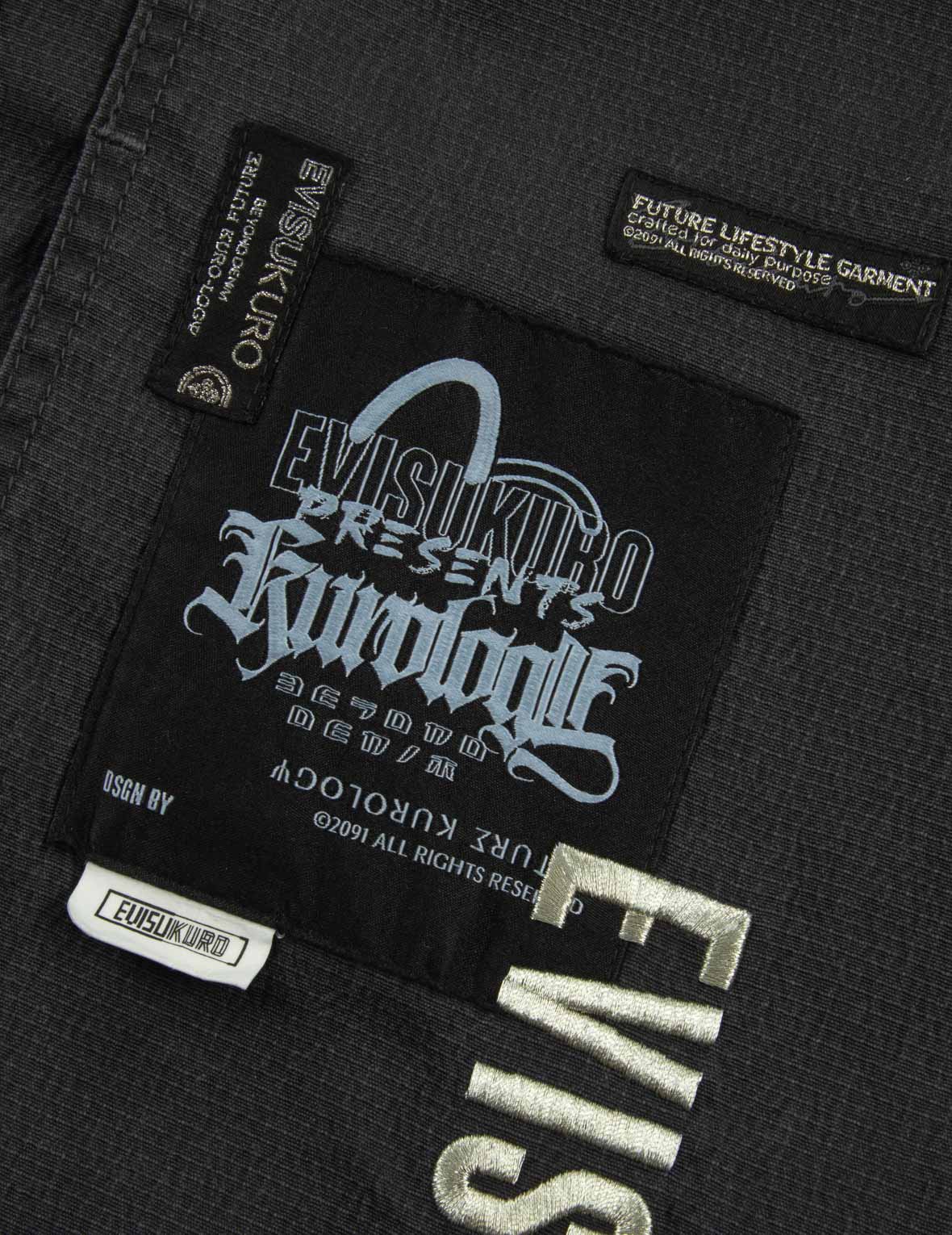 仿兩件式水洗寬版夾克