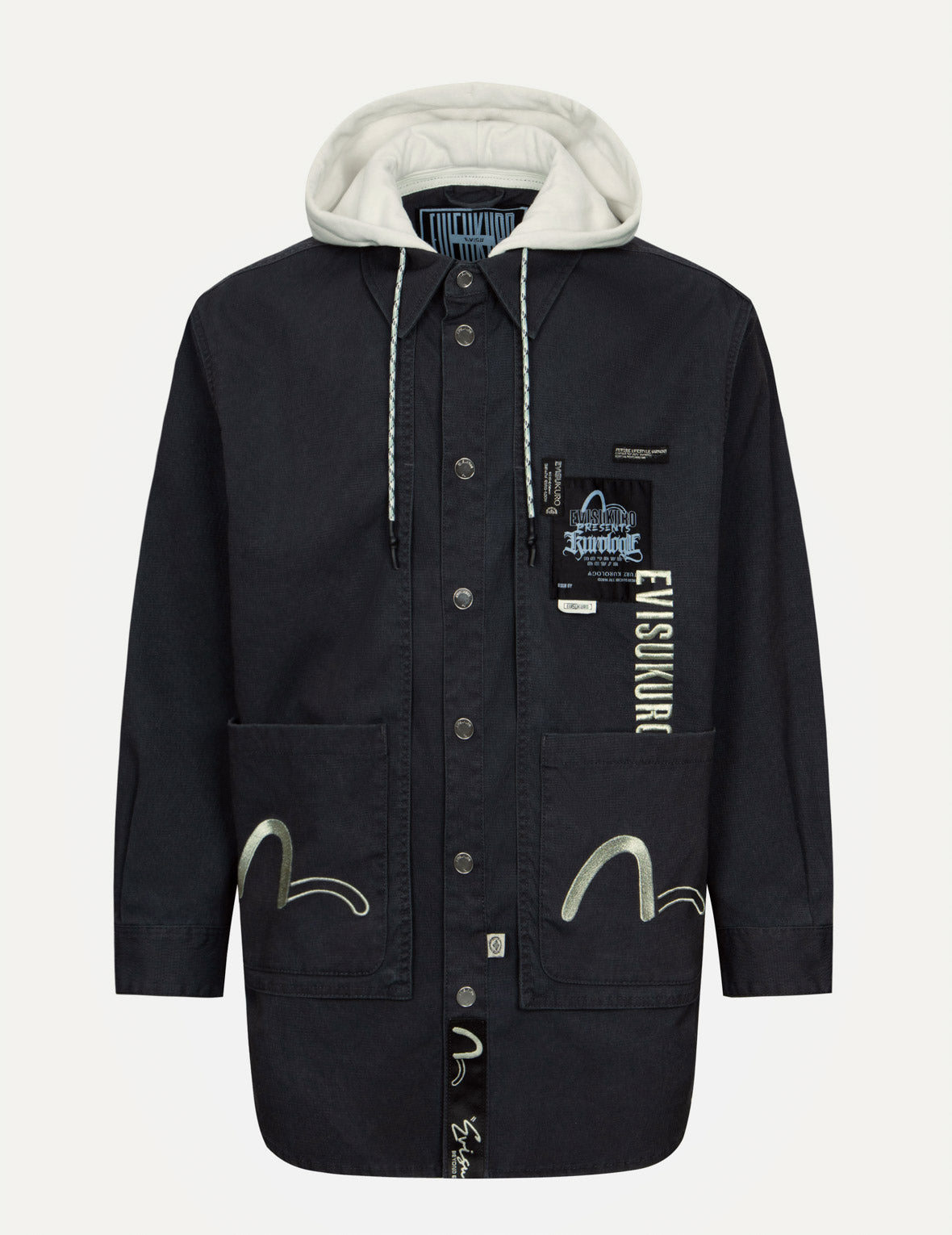 仿兩件式水洗寬版夾克