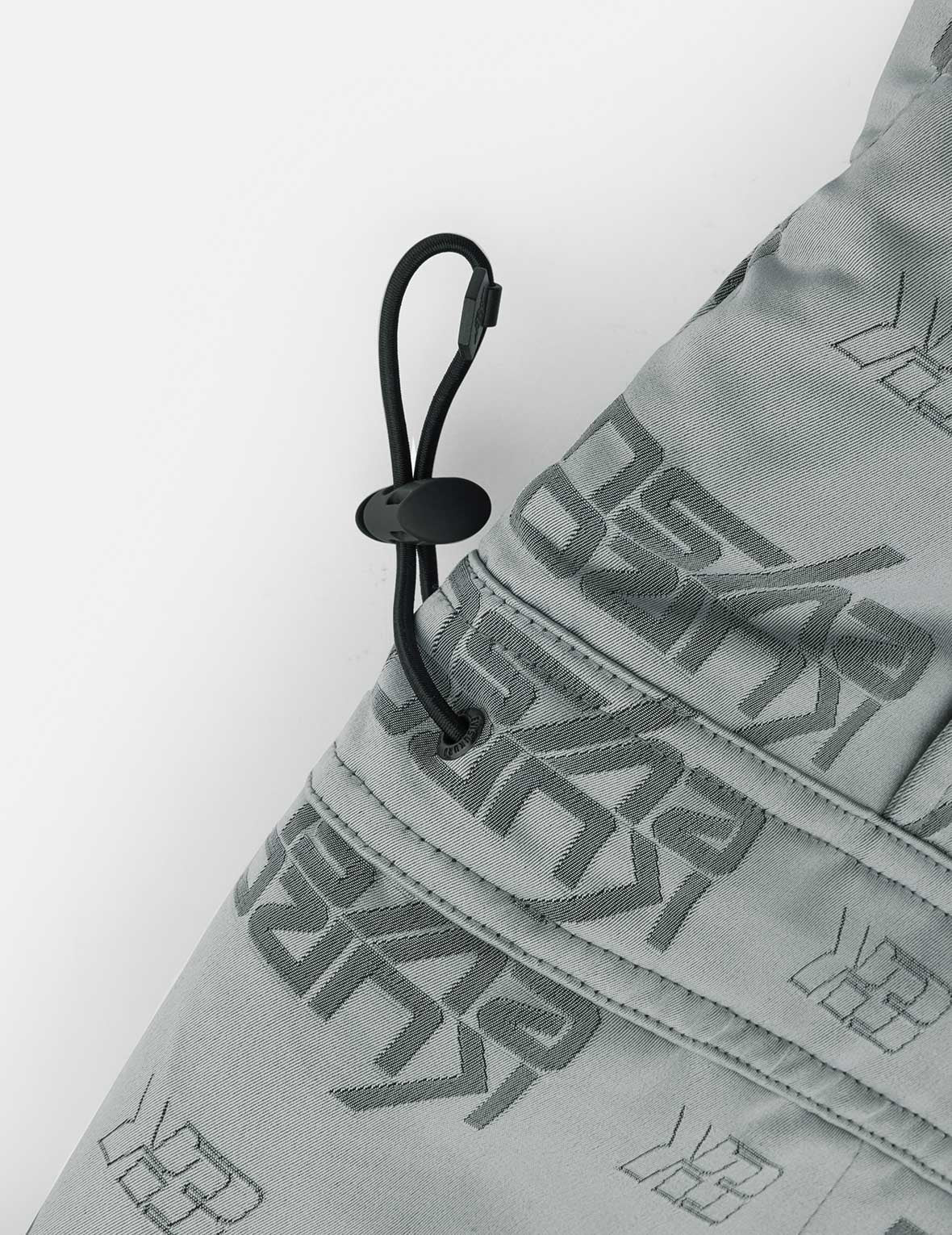 Allover Logo Jacquard Oversized Skidoo Anorak Padding Jacket