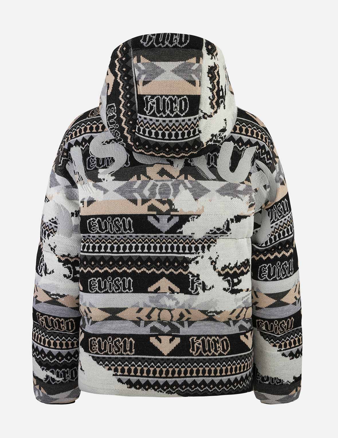 滿地家花嵌花超寬版羽絨外套