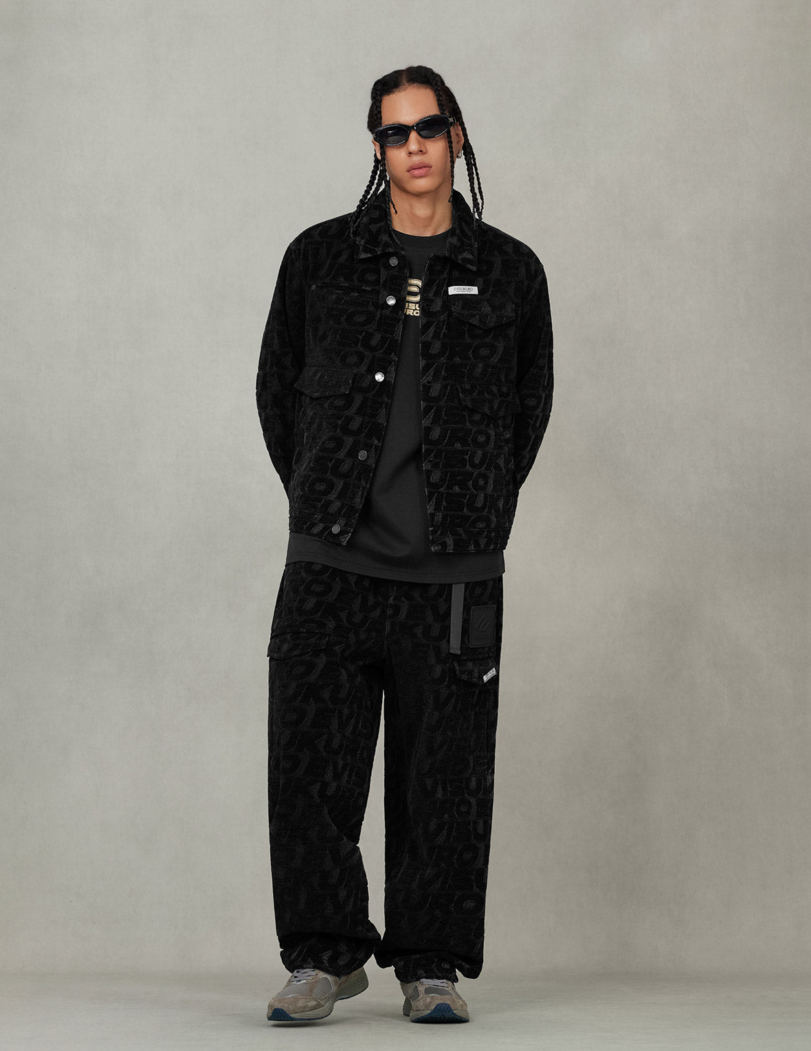 滿地EVISUKURO提花常規版型工裝外套