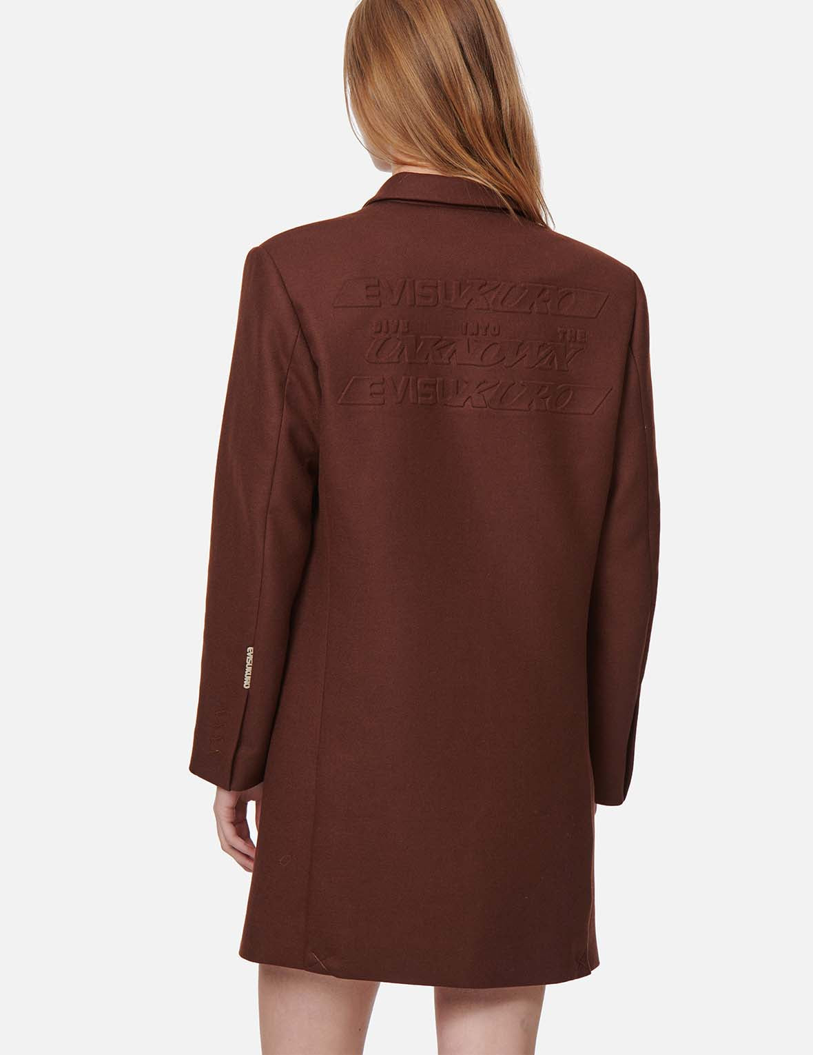 凸印Logo長款西服外套