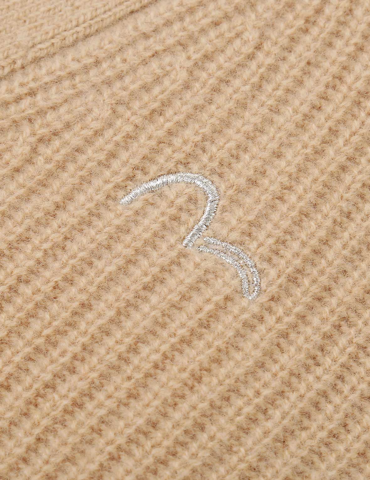 標誌刺繡兩件套針織開衫