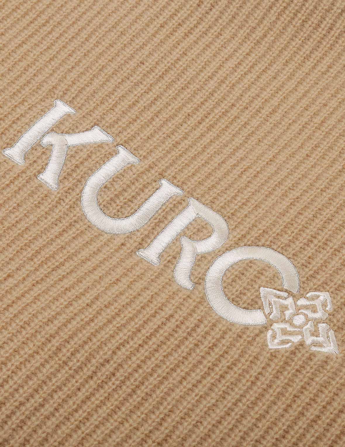 標誌刺繡兩件套針織開衫