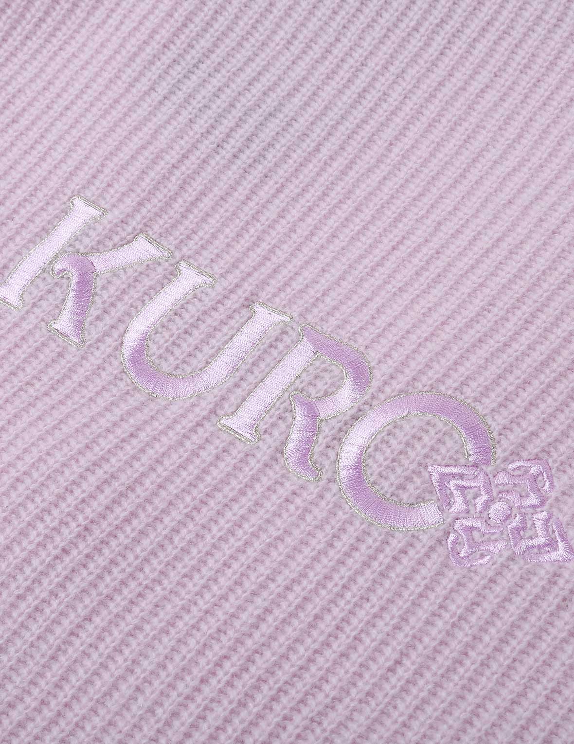 標誌刺繡兩件套針織開衫