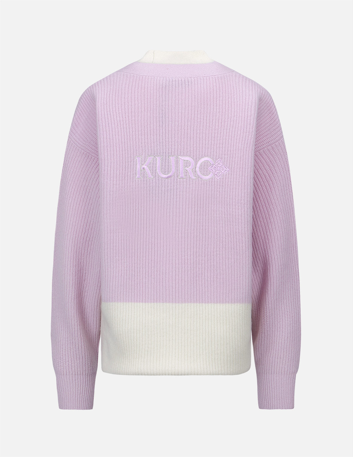 標誌刺繡兩件套針織開衫