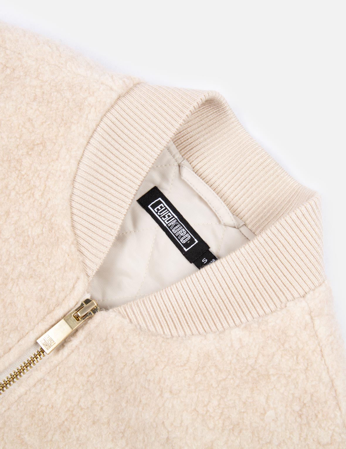 Fur Seagull Insert Padded Sherpa Bomber Jacket