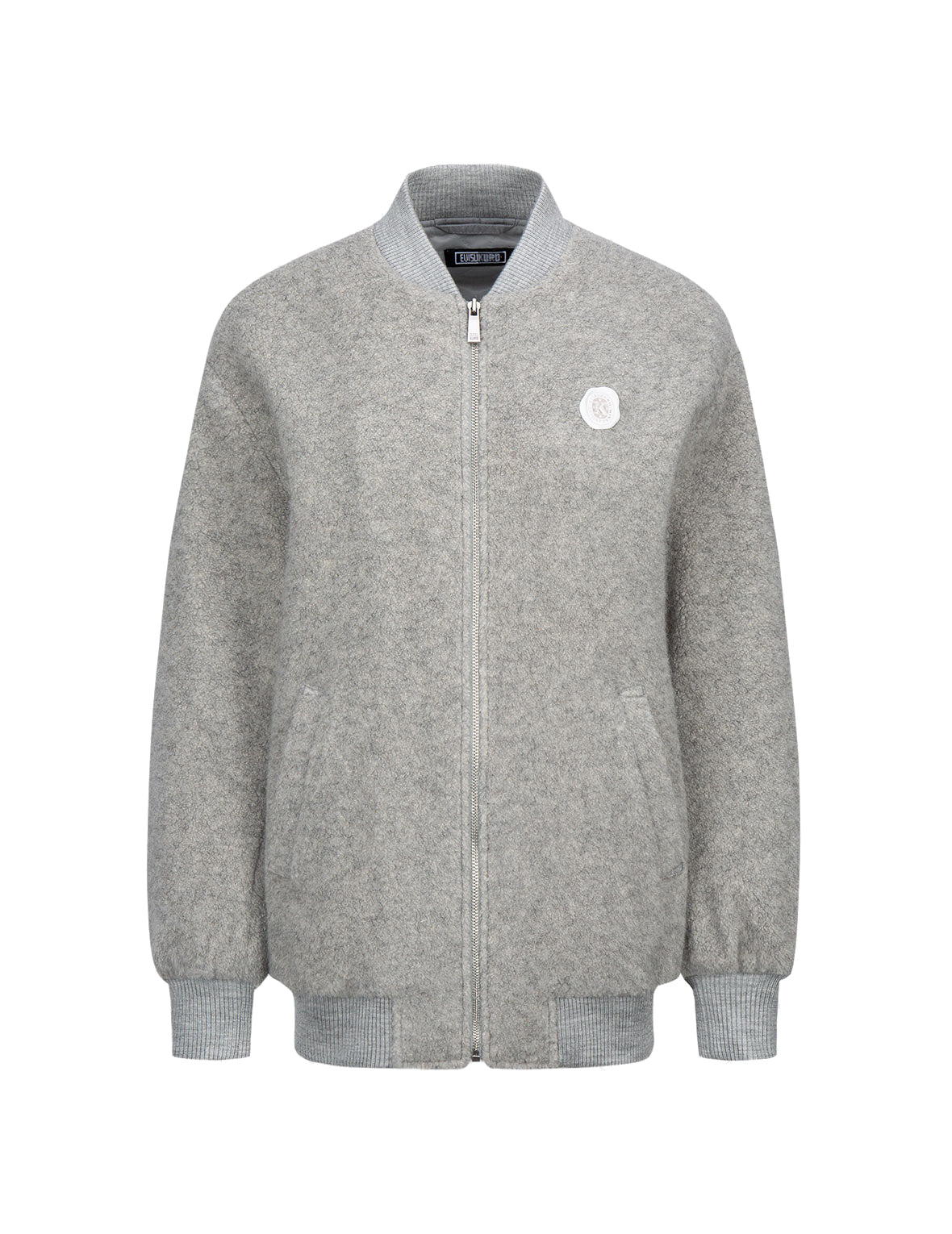 Fur Seagull Insert Padded Sherpa Bomber Jacket