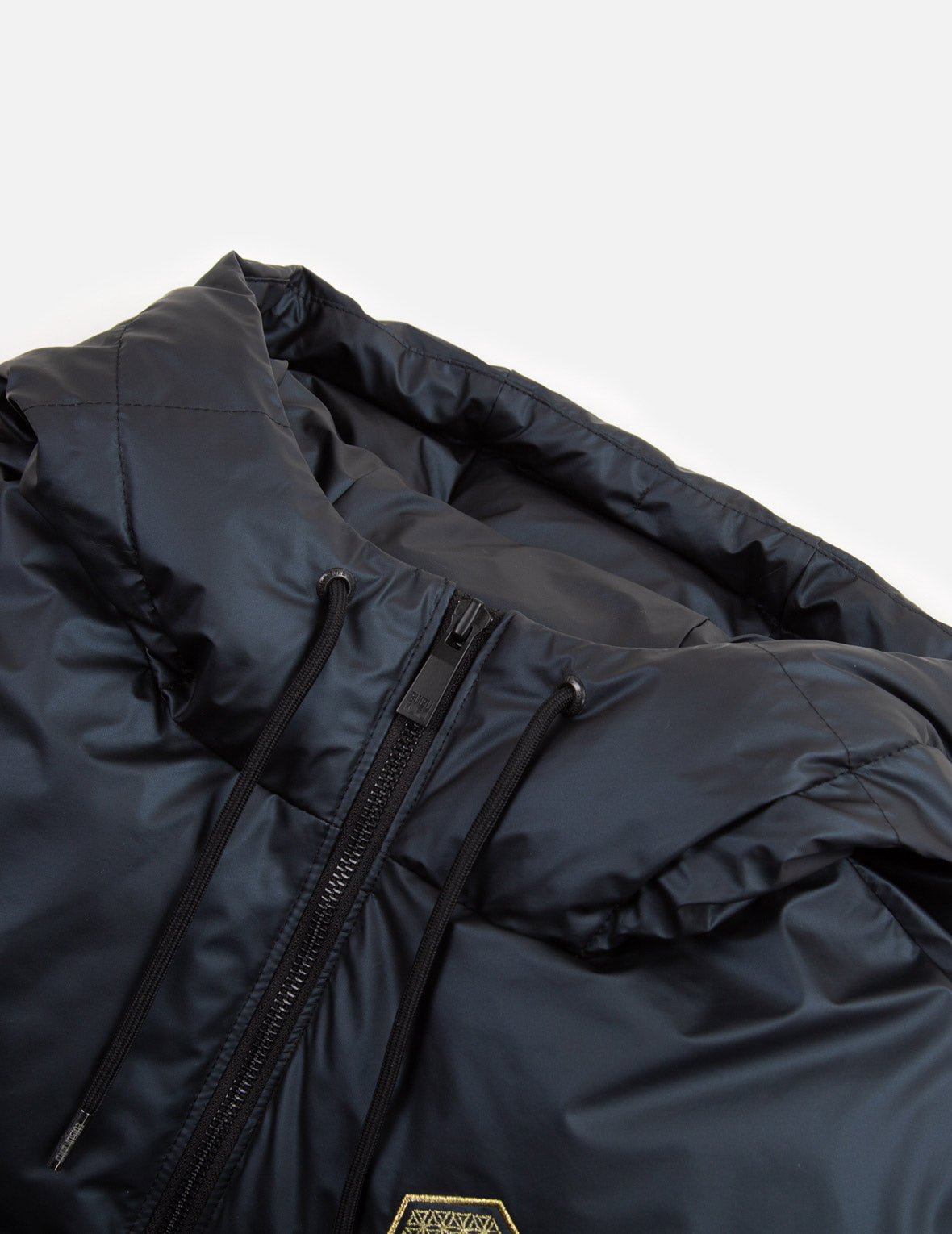 織錦圖案小海鷗刺繡羽絨外套