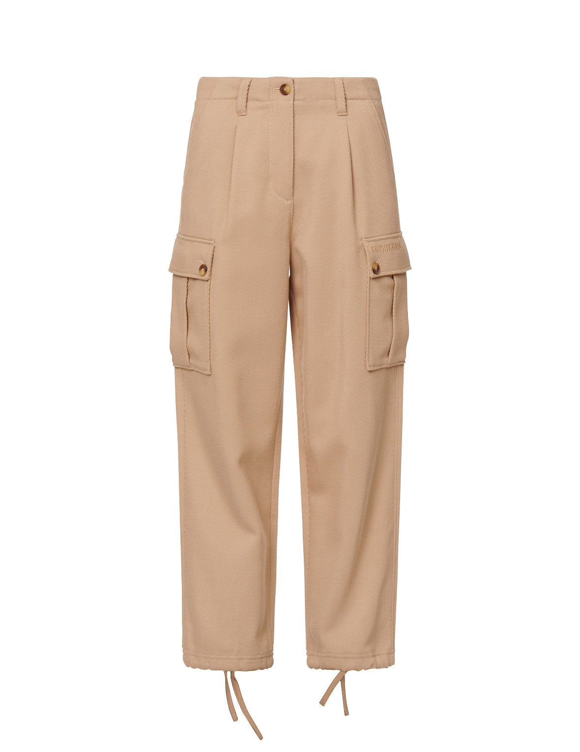 Seagull Embroidered Cargo Twill Pants