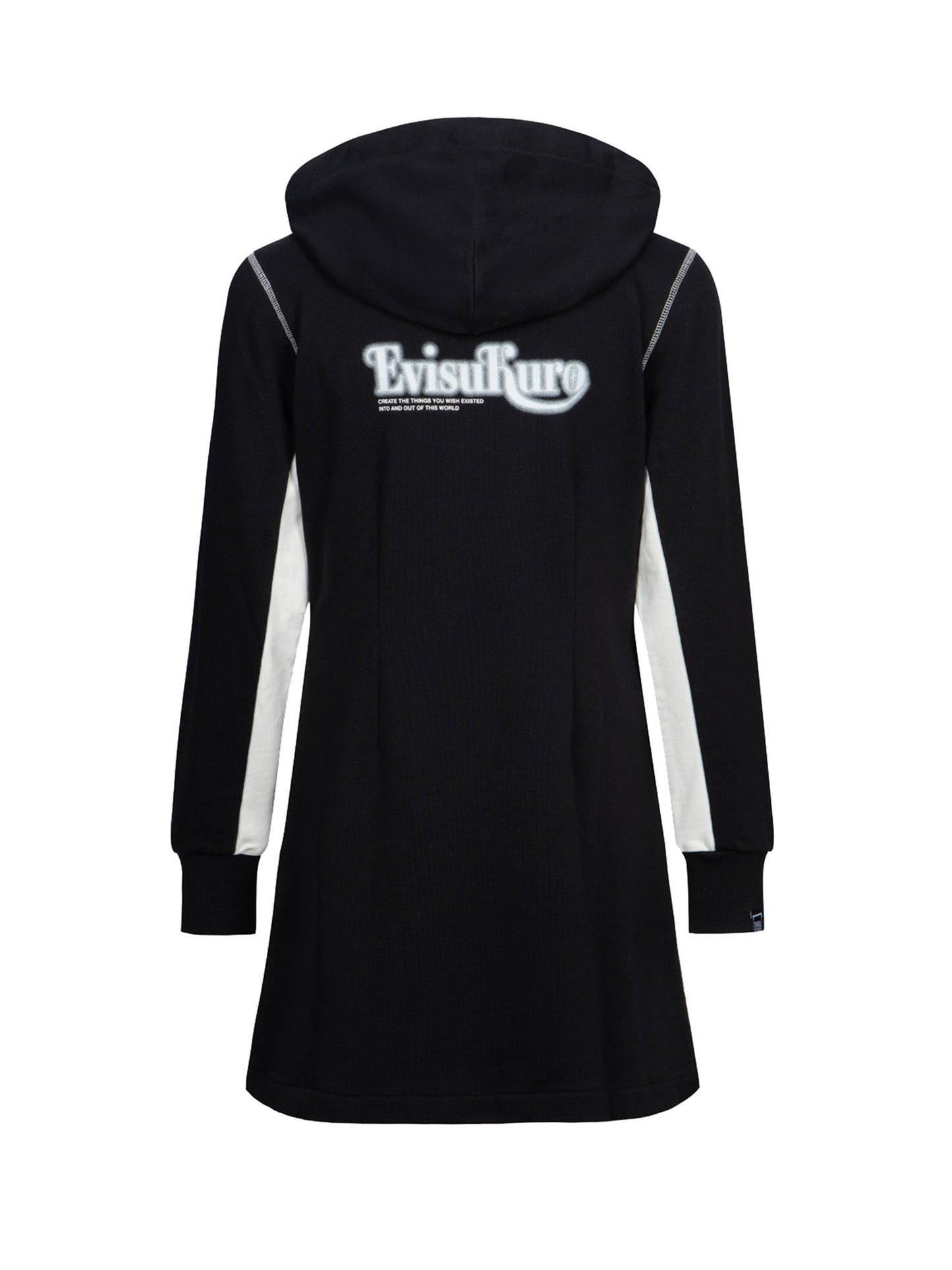 Galaxy Logo Print Oversized Hooded Coat