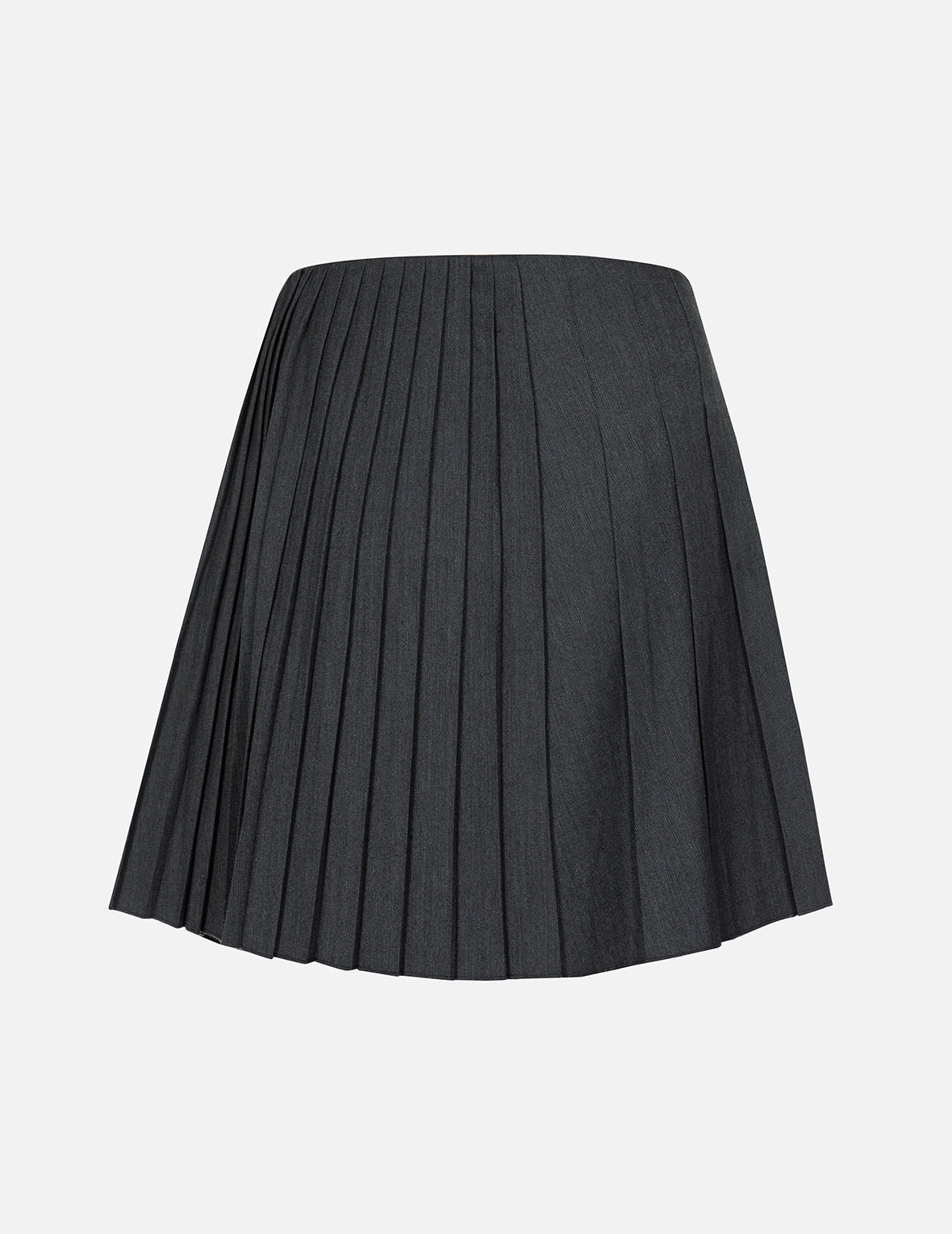 Asymmetric Fashion Fit Pleated Skirt