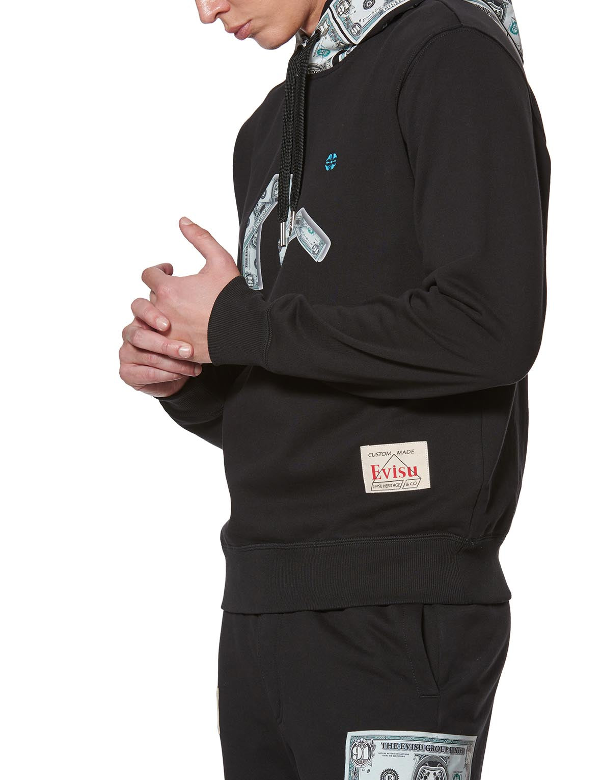 Banknote Seagull Print Hoodie