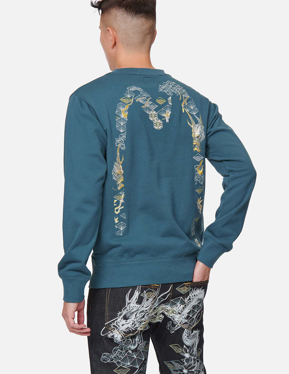 龍紋大M刺繡衛衣