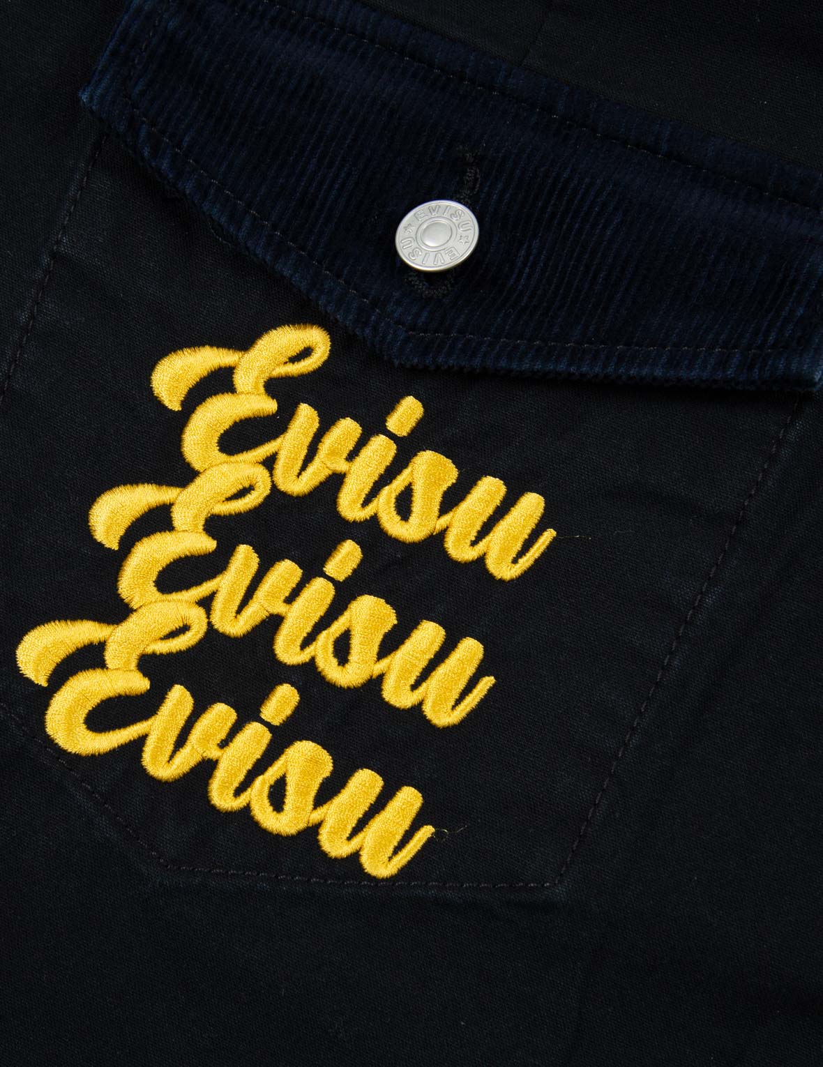 Seagull and Logo Embroidery Cargo Pants