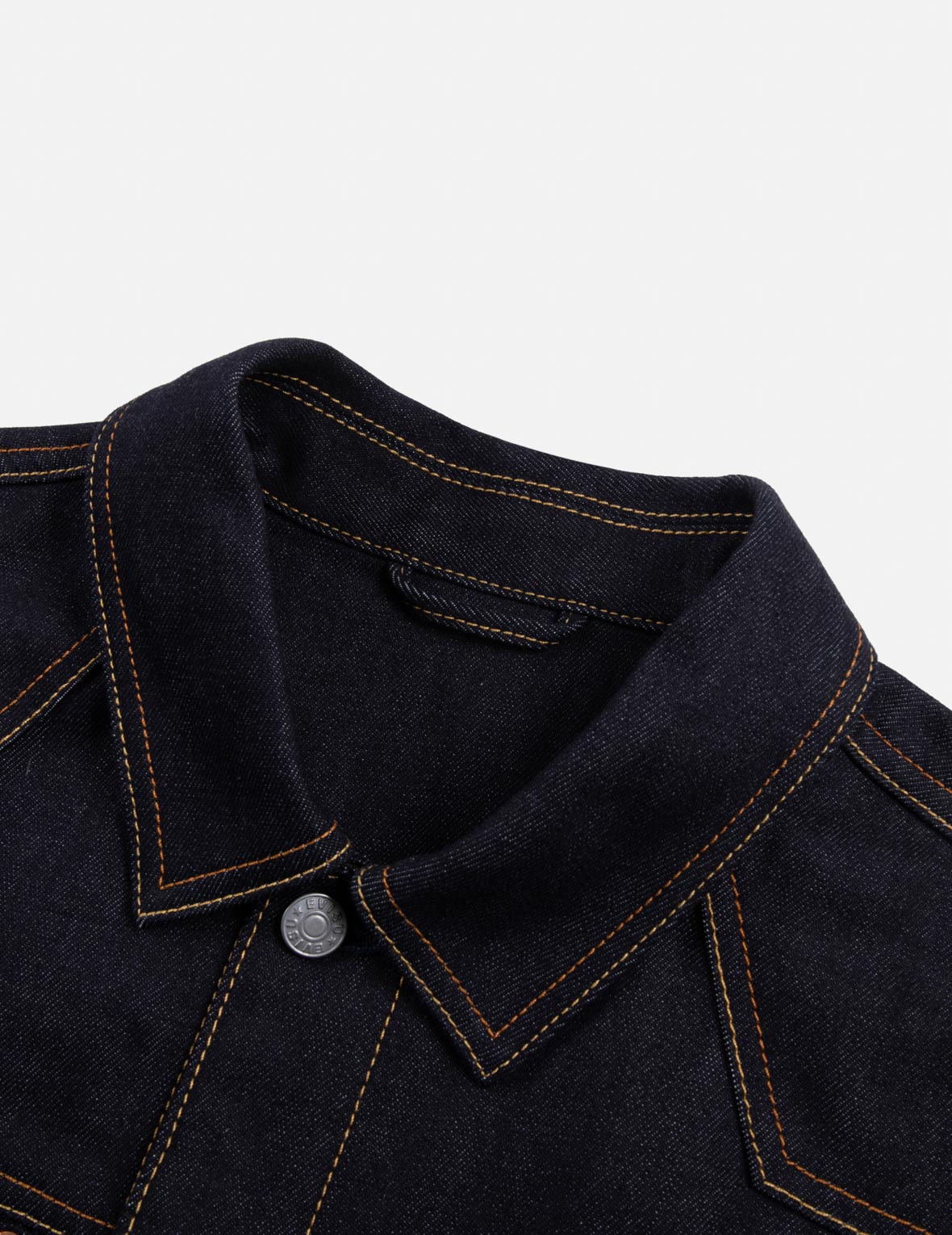 Double Kamon Embroidery Regular Fit Denim Jacket