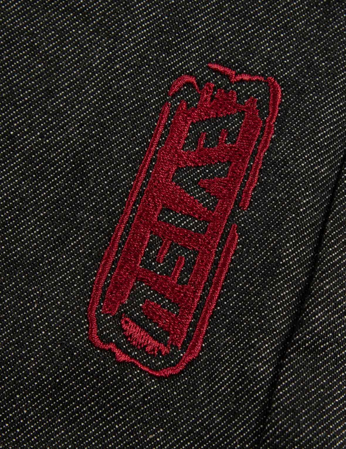 小海鷗肌理刺繡修身牛仔褲 #2010