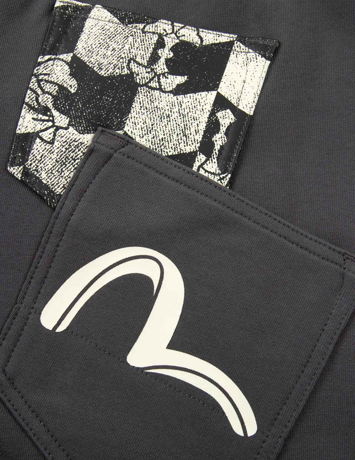 Logo Print Straight Fit Cargo Sweatpants