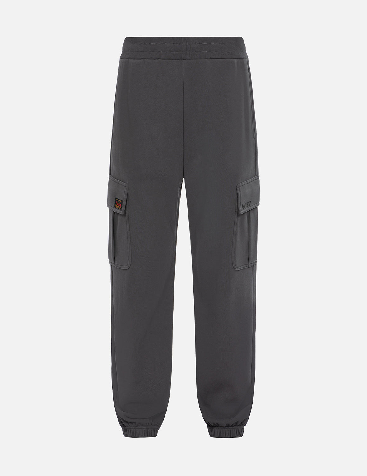 Logo Print Straight Fit Cargo Sweatpants