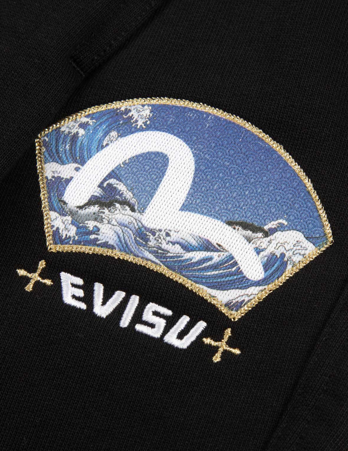 扇形海鷗及海浪印花立體版型運動褲