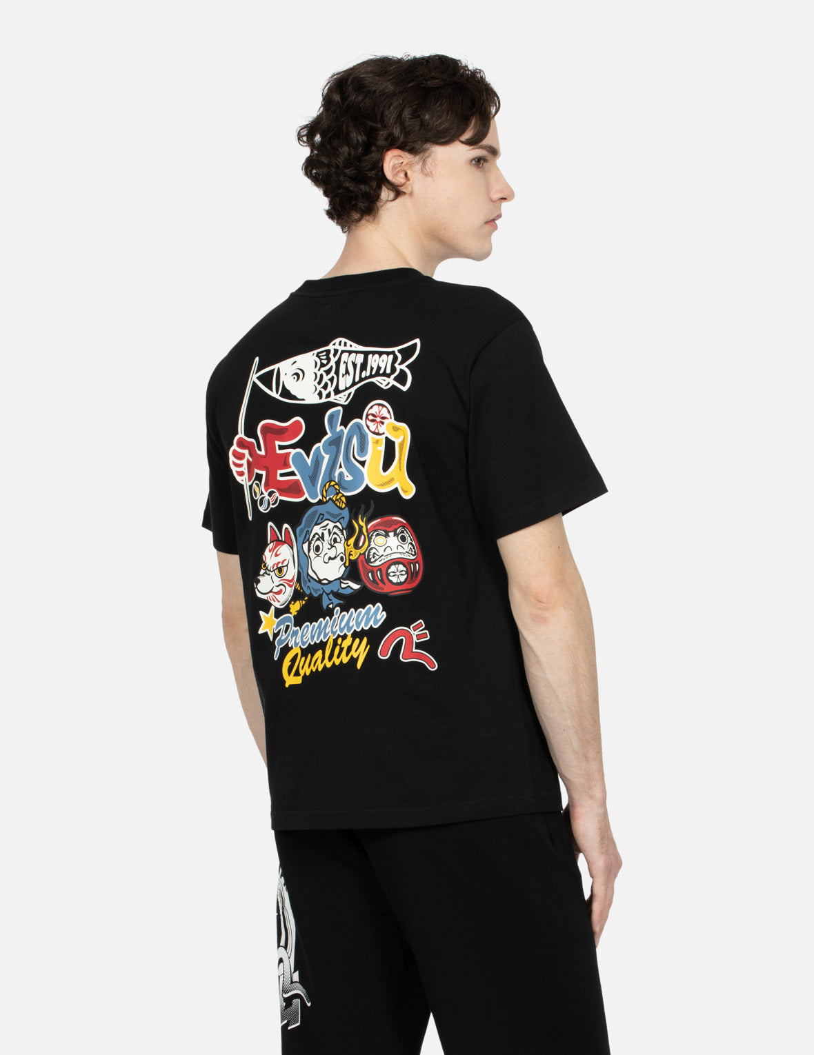 Hyottoko Festival Print Regular Fit T-shirt