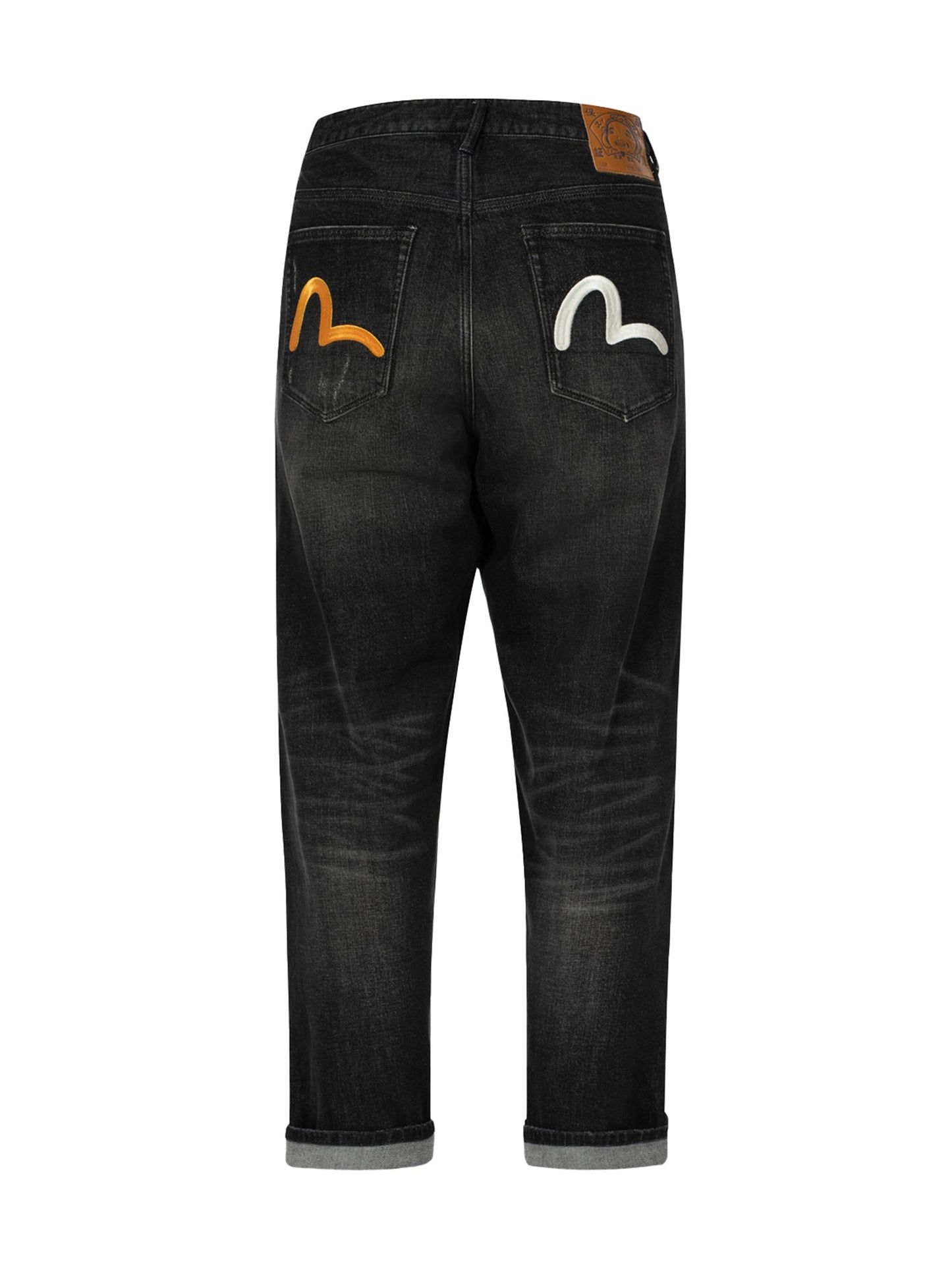 洗水海鷗刺繡時尚版型牛仔褲